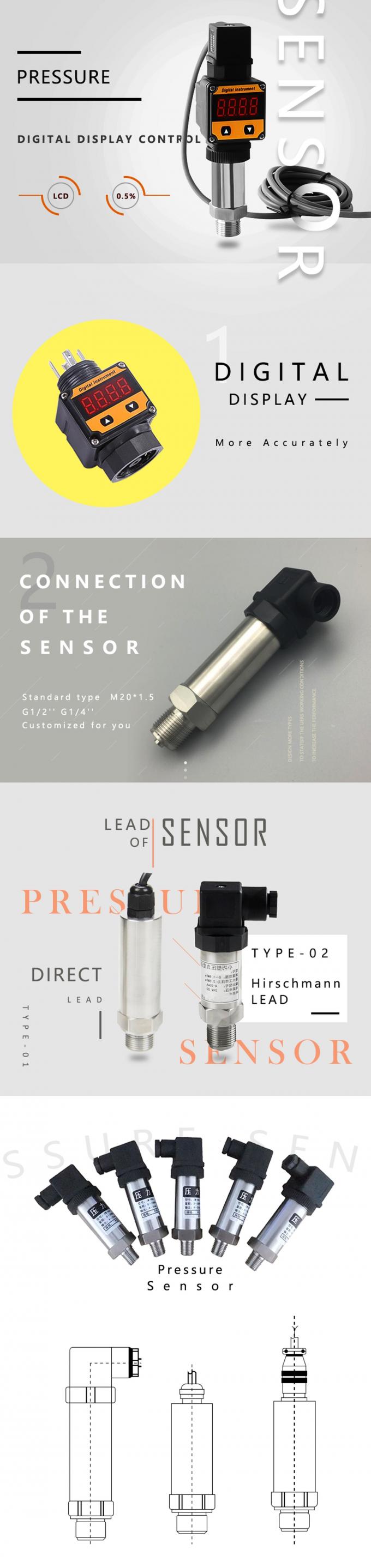 Sensor piezoelétrico à prova de explosões da pressão
